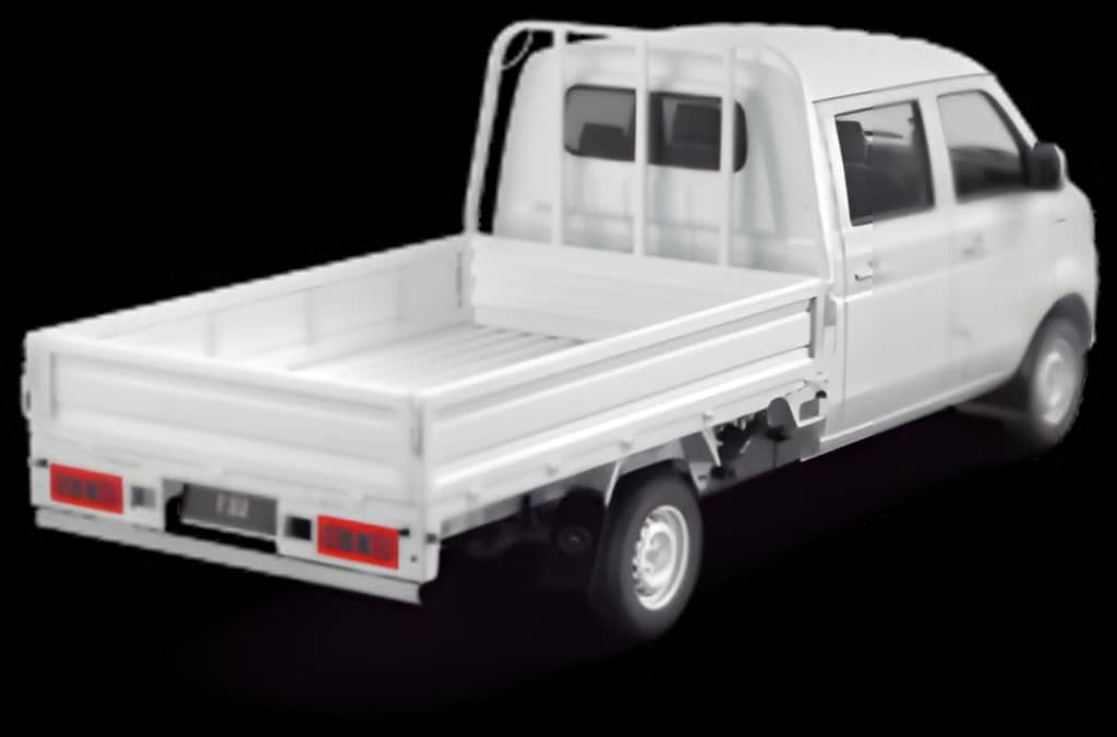 Shineray T32 vista trasera con caja de carga